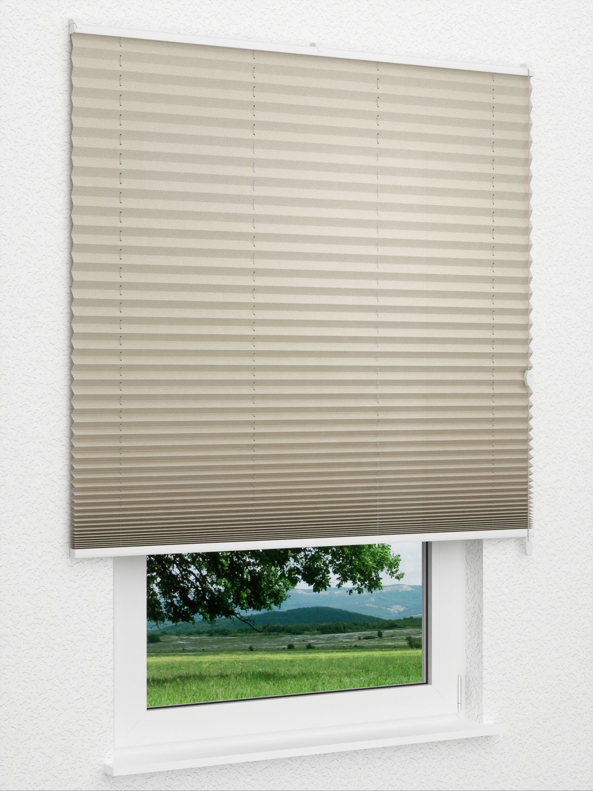 Detailansicht Plissee Color Krepp 1323vs