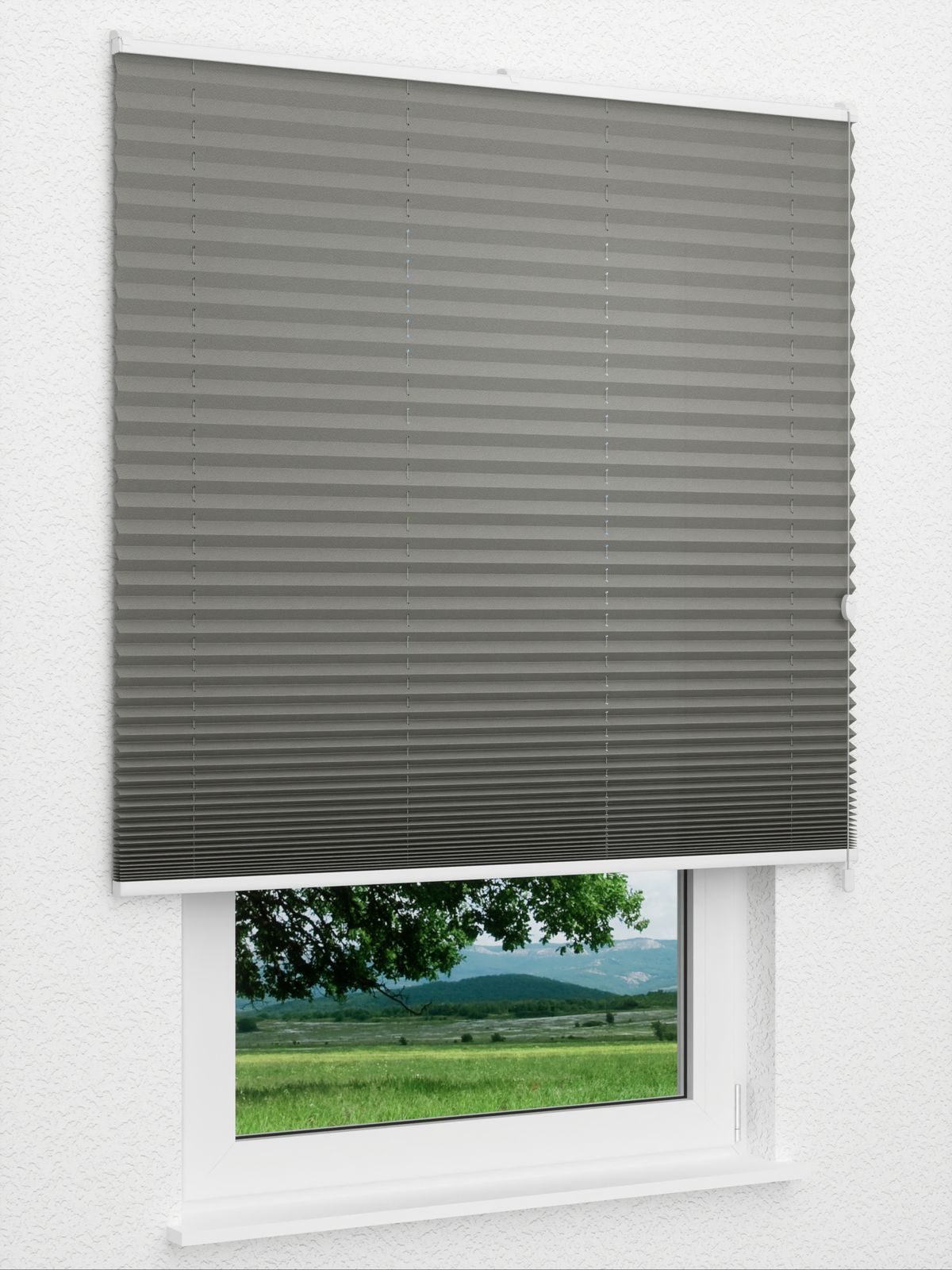 Detailansicht Plissee Color Krepp 1325vs