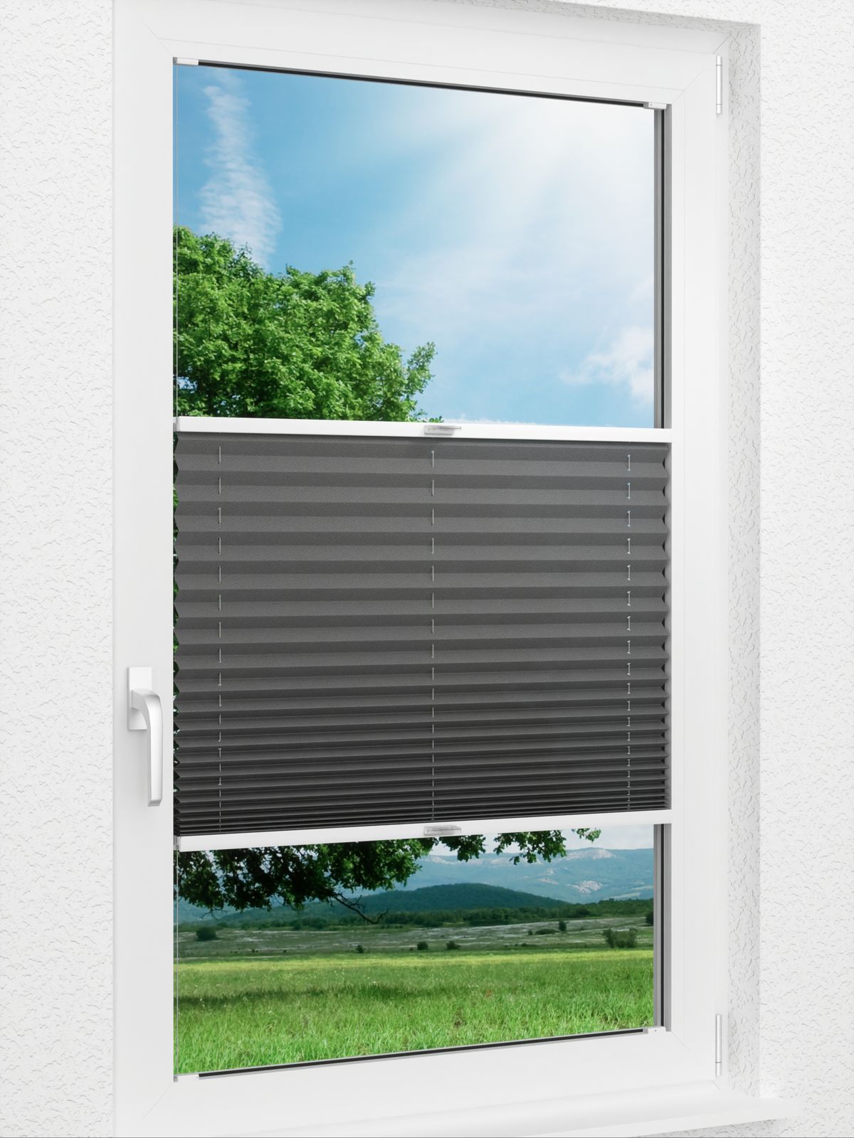 Detailansicht Plissee Color Krepp 1326vs