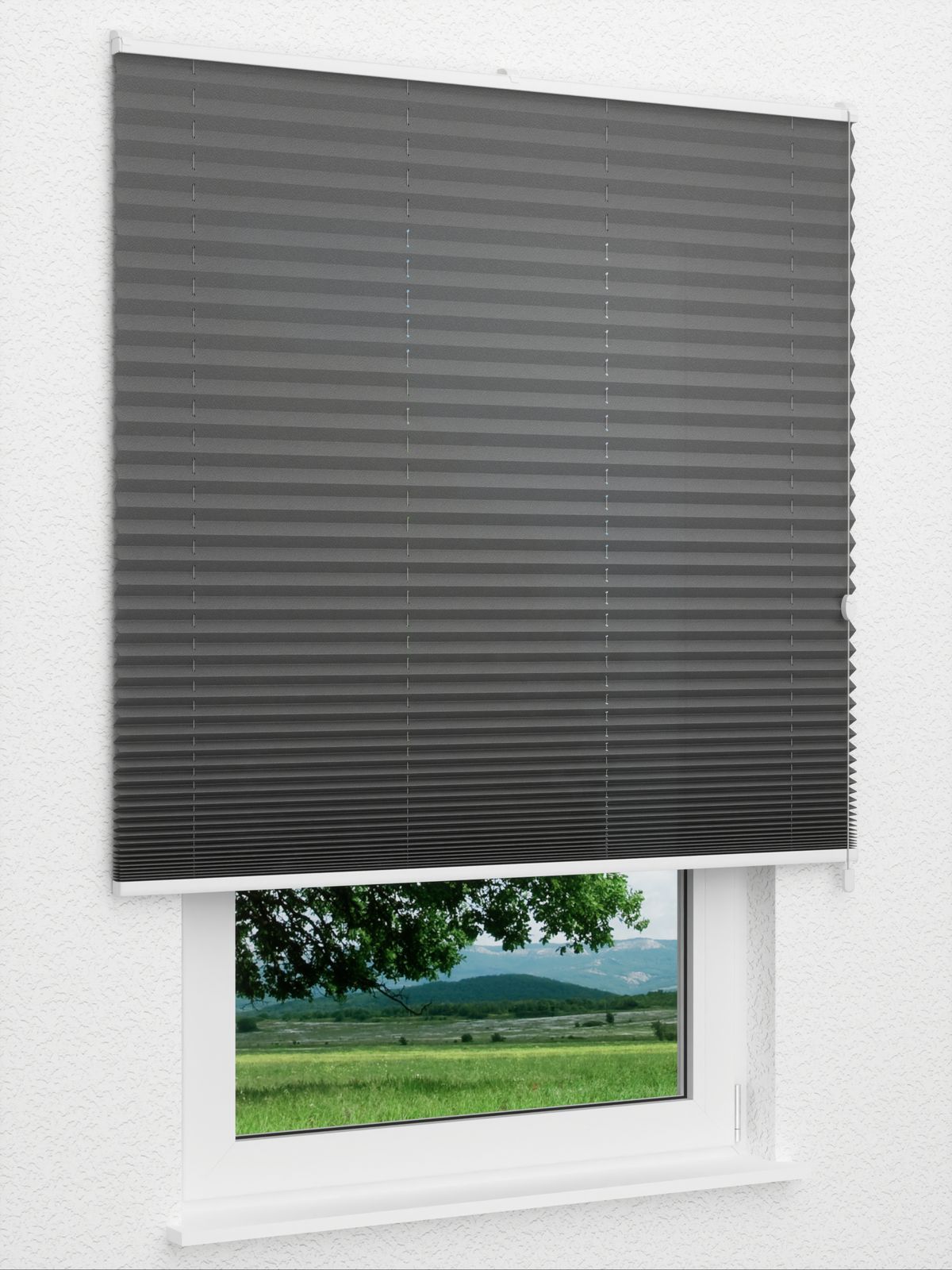 Detailansicht Plissee Color Krepp 1326vs