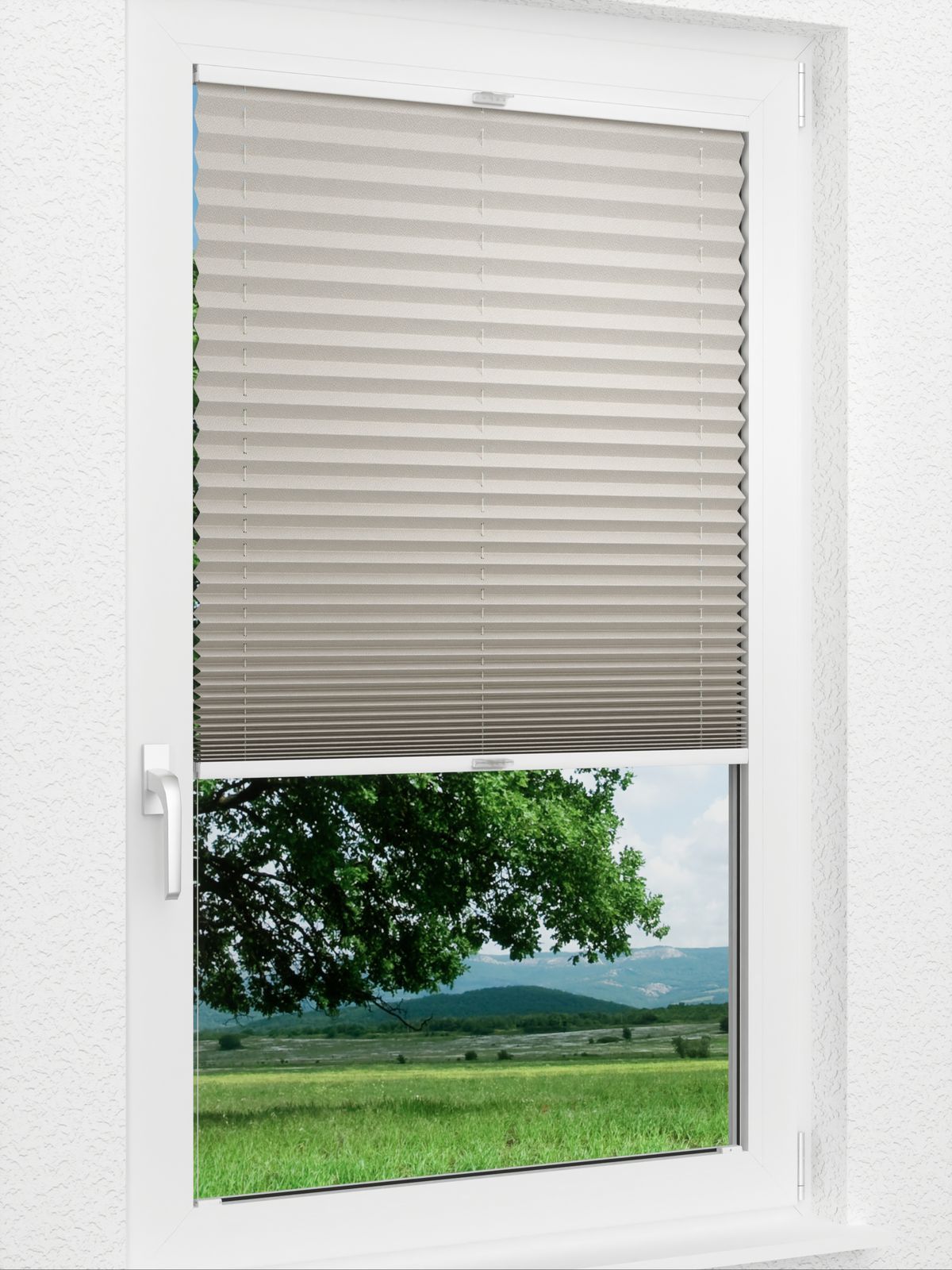 Detailansicht Plissee Color Krepp Reflex 1340vs
