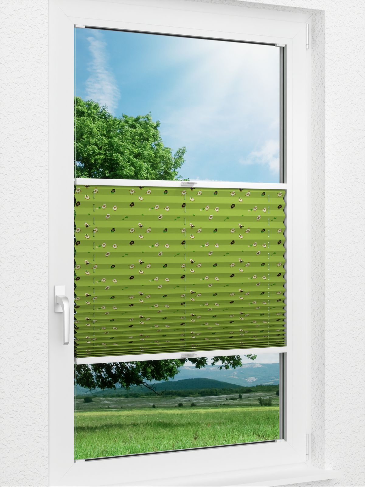 Detailansicht Plissee Sheep Night 998vs