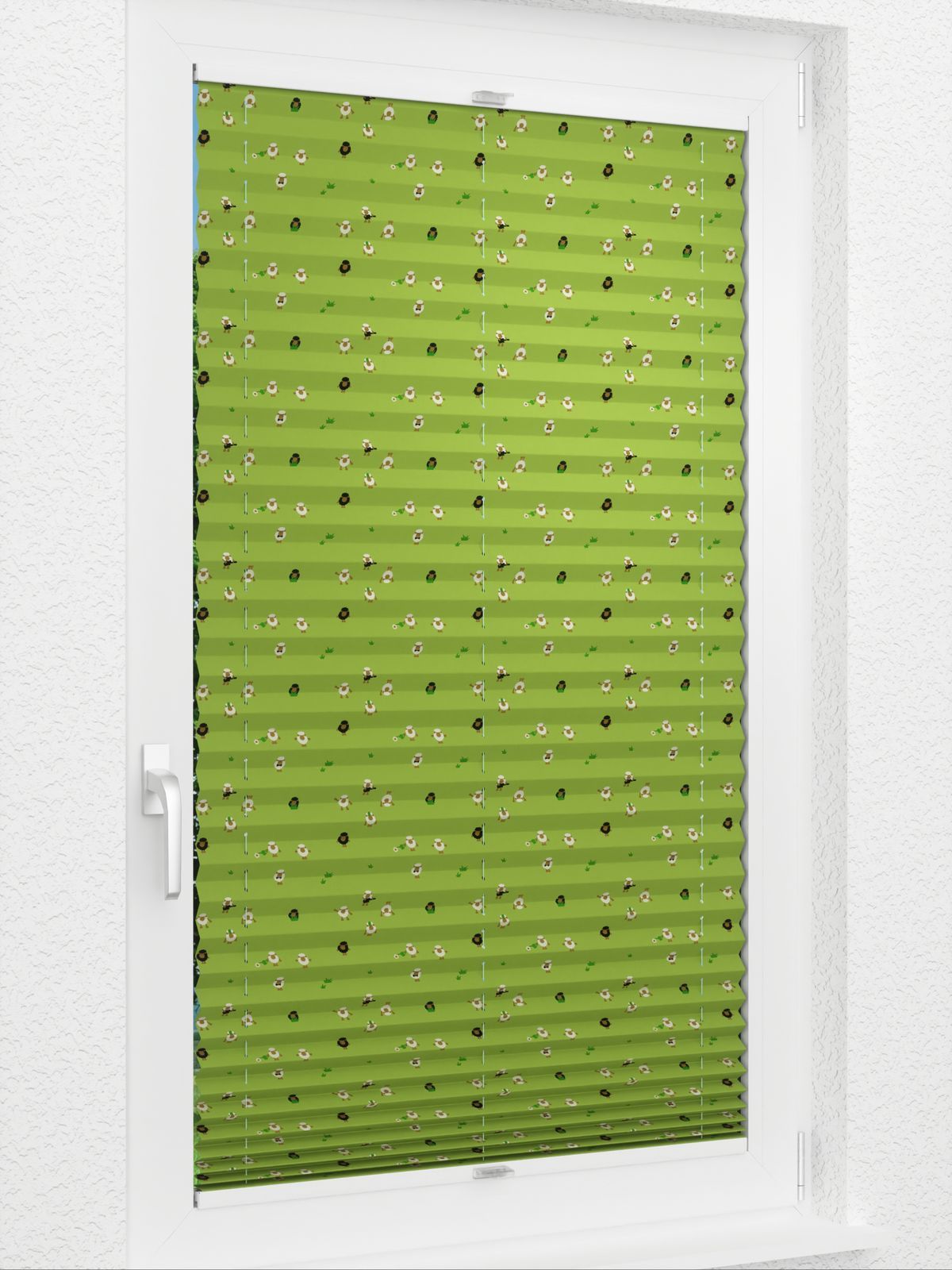 Detailansicht Plissee Sheep Night 998vs