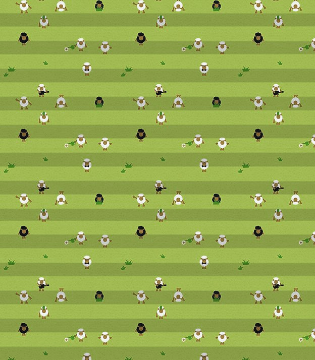 Detailansicht Plissee Sheep Night 998vs