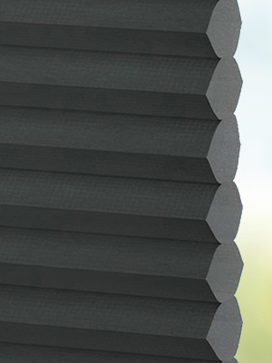 Stoff Plissee Maßanfertigung DUETTE® Unix black 1858