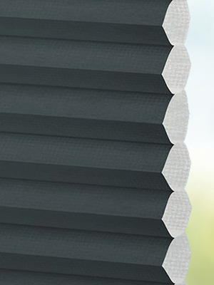 Stoff Plissee Maßanfertigung DUETTE® Unix DuoTone raven 7131
