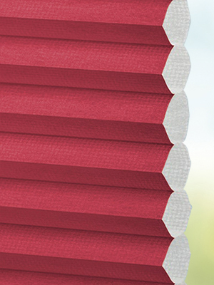 Stoff Plissee Ma&szlig;anfertigung DUETTE® Unix DuoTone red 5673