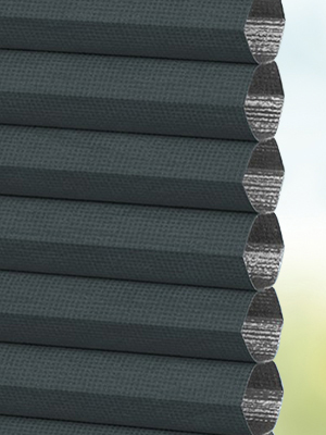 Stoff Plissee Maßanfertigung DUETTE® Unix RD Flame antracite 7132