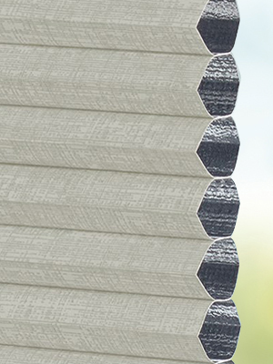 Stoff Plissee Ma&szlig;anfertigung DUETTE® Linum Darkening dolphin 0633