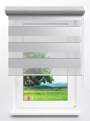 Doppelrollo Corte_25403ro Fensteransicht