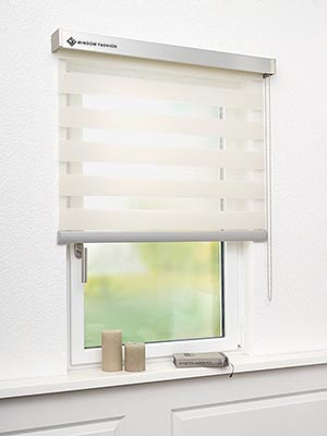 Doppelrollo Dallas 37-032ro Fensteransicht