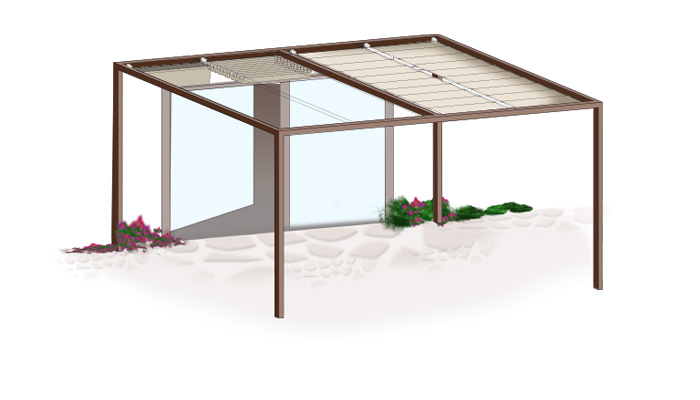 Seilspann-Segel für Terrassen